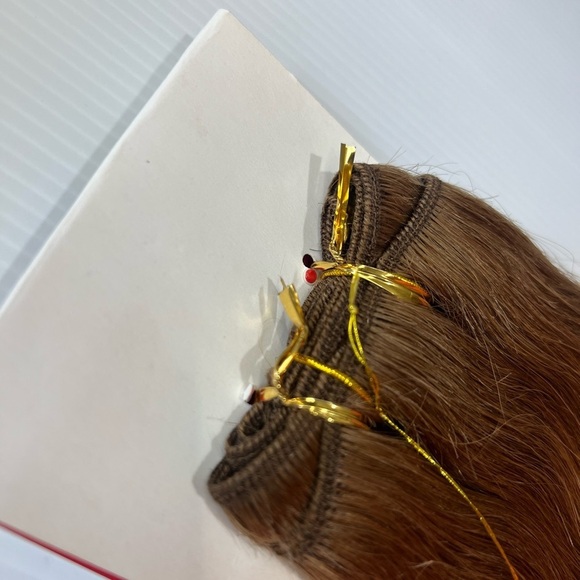 Straight  Human hair Natural light Brown 18 In Extension Weft #6 Light B… - Picture 6 of 8